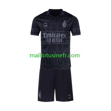 Maillot de Foot AC Milan Quatrième 2023-24 Noir - Enfant